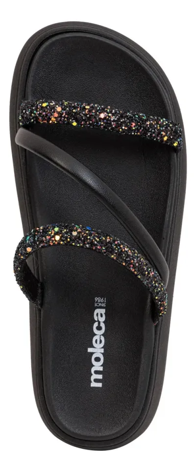 Sandália brilho strass imagem 4